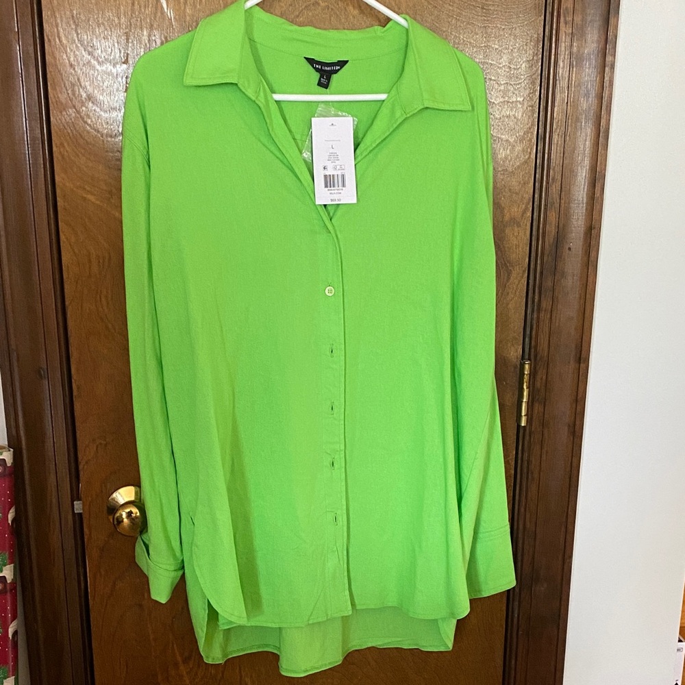 The Limited Bright Green Button Down Shirt